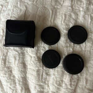 Canon Black Lens Cap Collection with Case